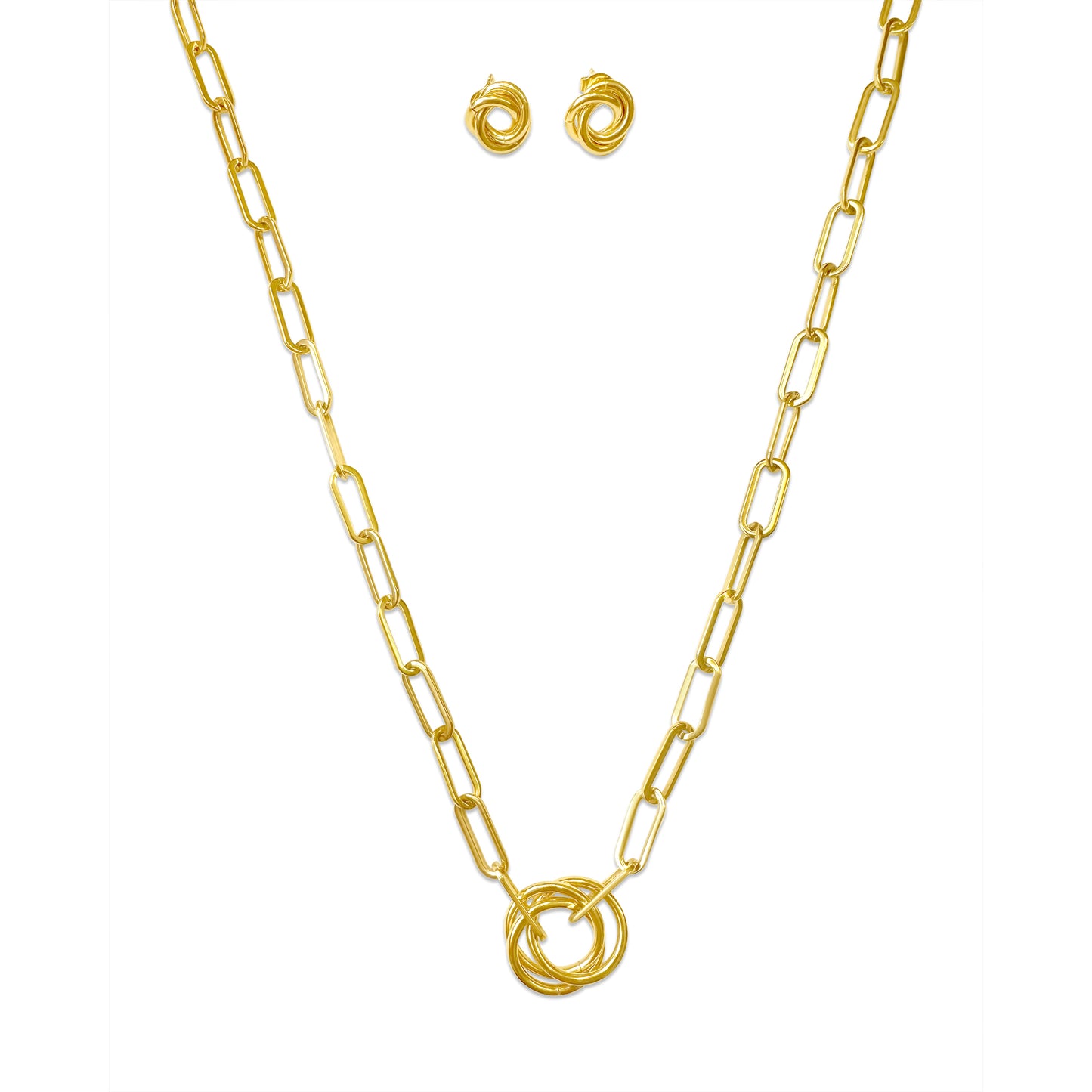 Clip Chain Necklace Set